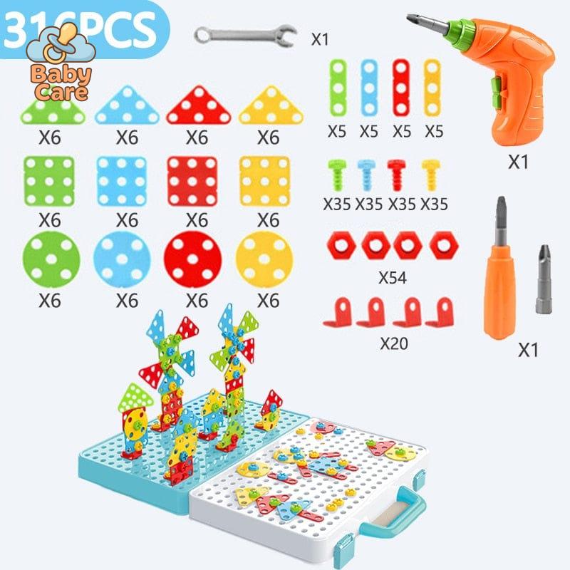 Jeu de construction électrique à visser 3D pour enfants - photo 10