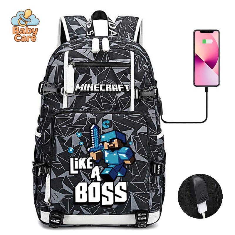 Cartable Minecraft Poches Pratiques École - photo 15