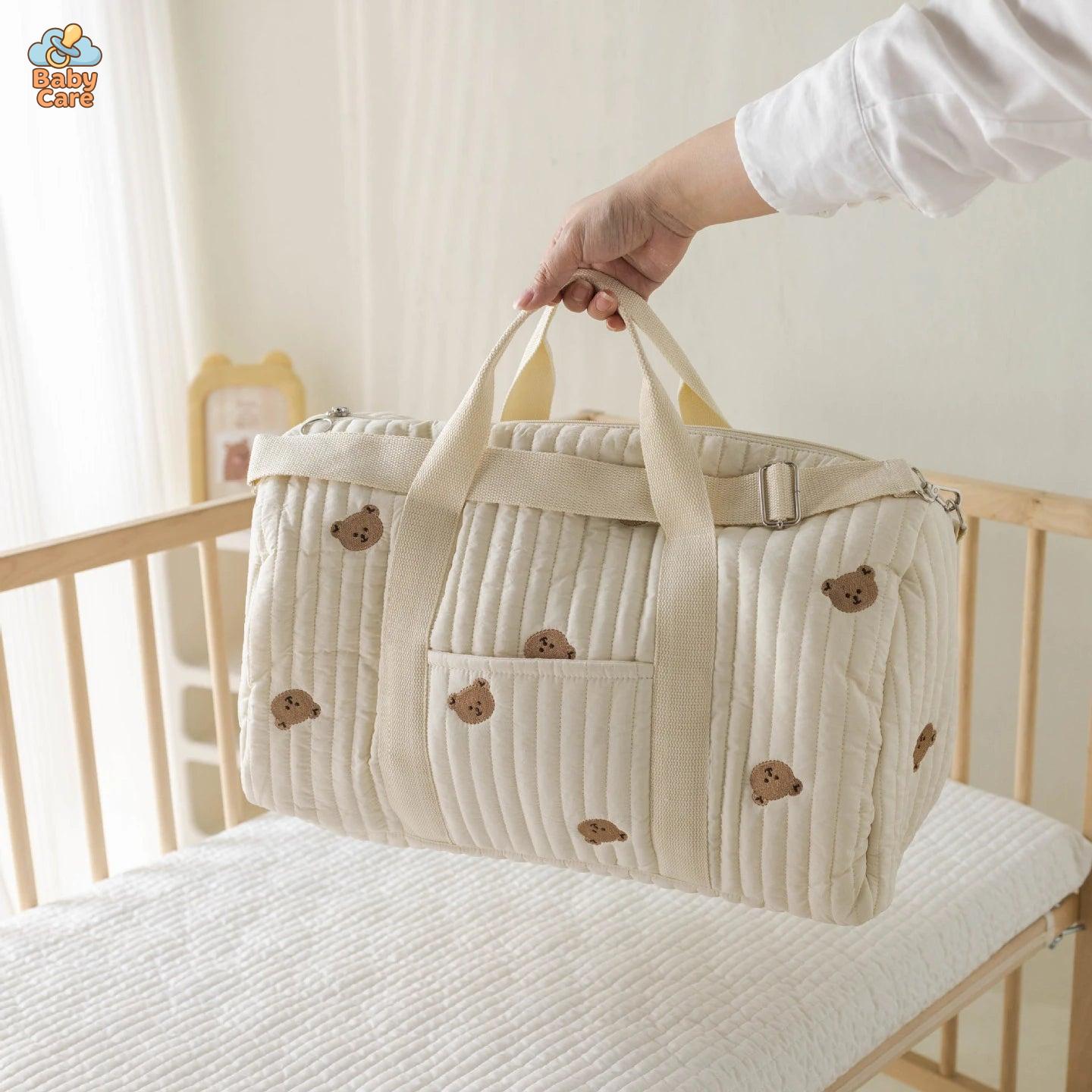 Sac de maternité Ourson - utilisation en situation