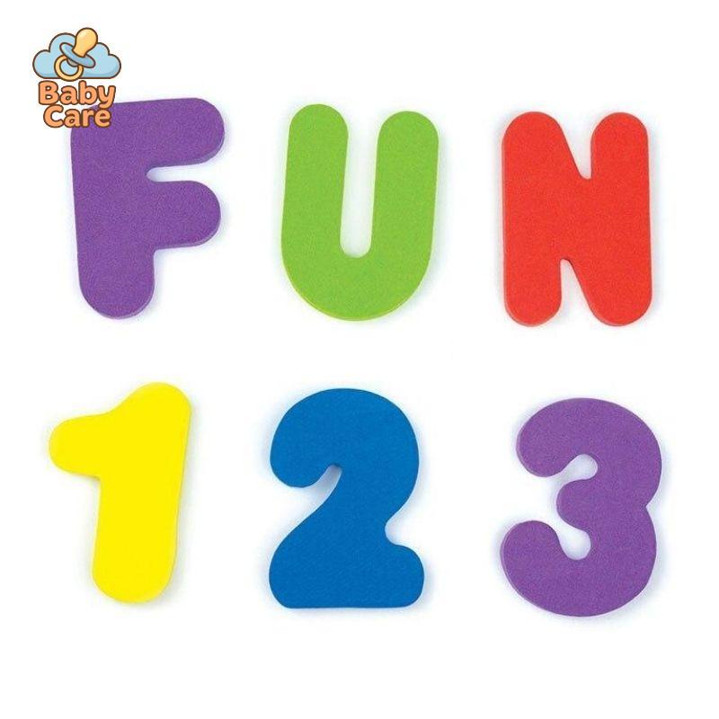 36 Lettres et Chiffres en Mousse pour le Bain - packaging du produit