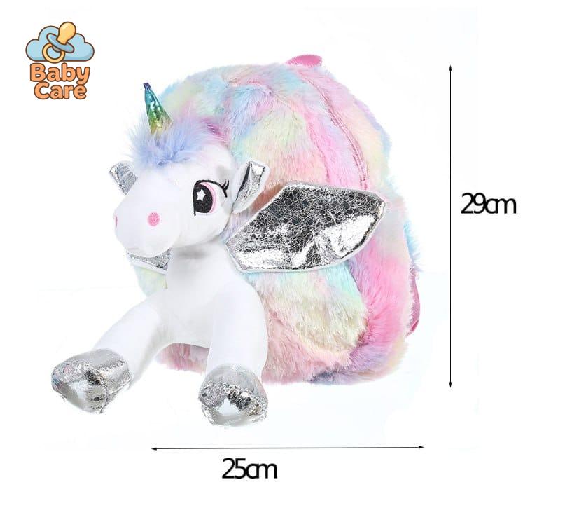 Cartable licorne peluche féérique - utilisation en situation