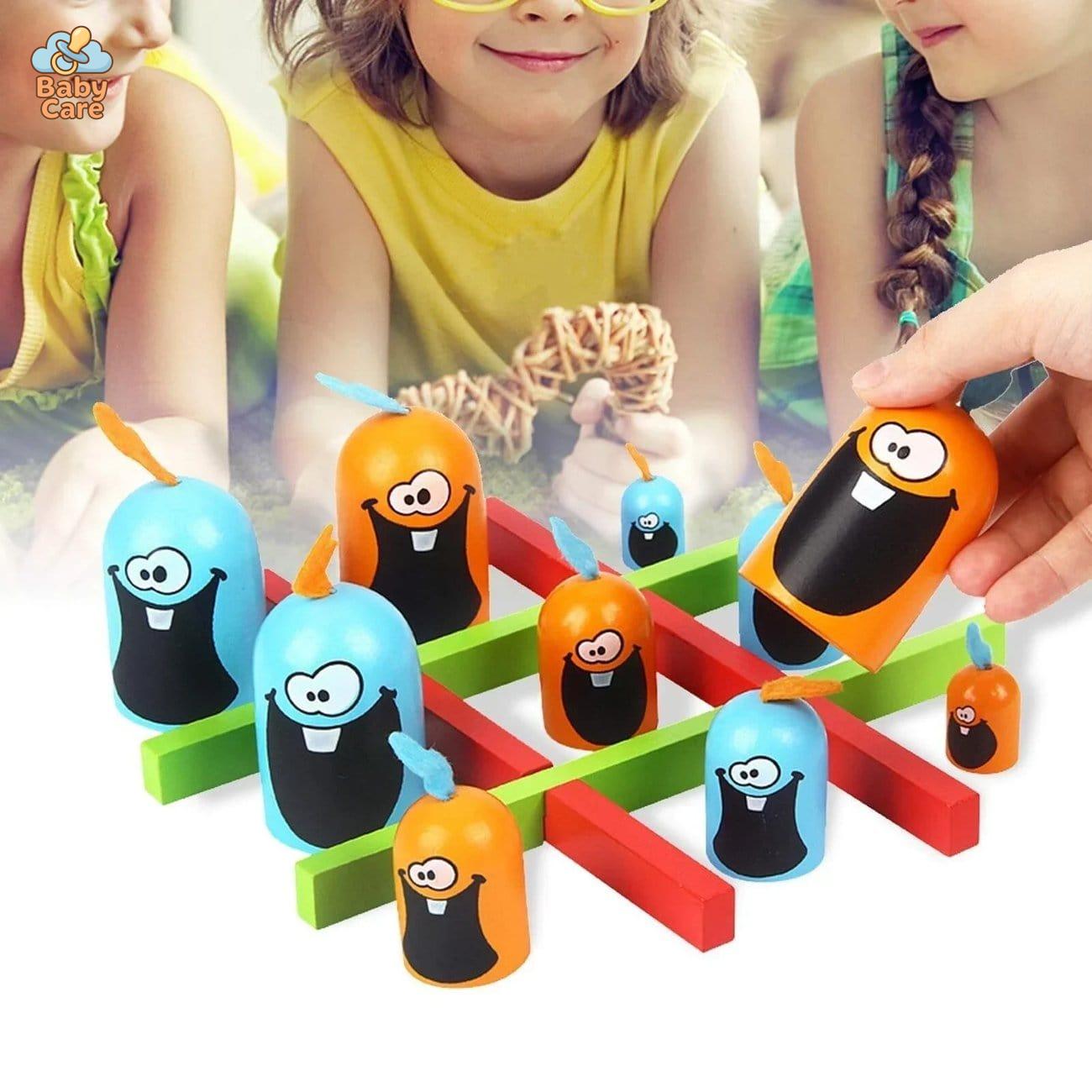 Gobblet Gobblers : jeu éducatif pour enfants - vue de profil