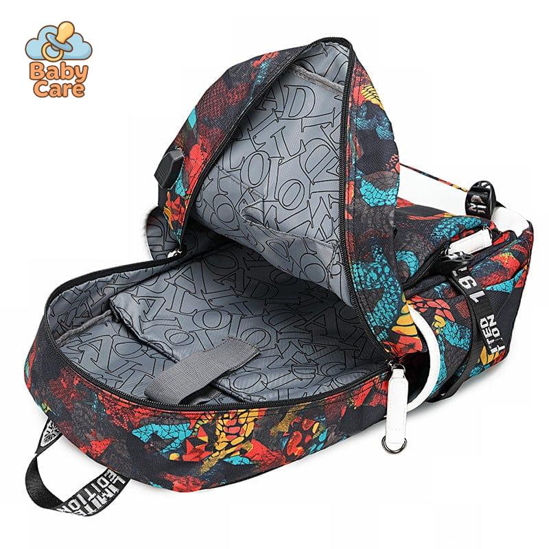 Cartable Minecraft Poches Pratiques École - zoom sur la matière