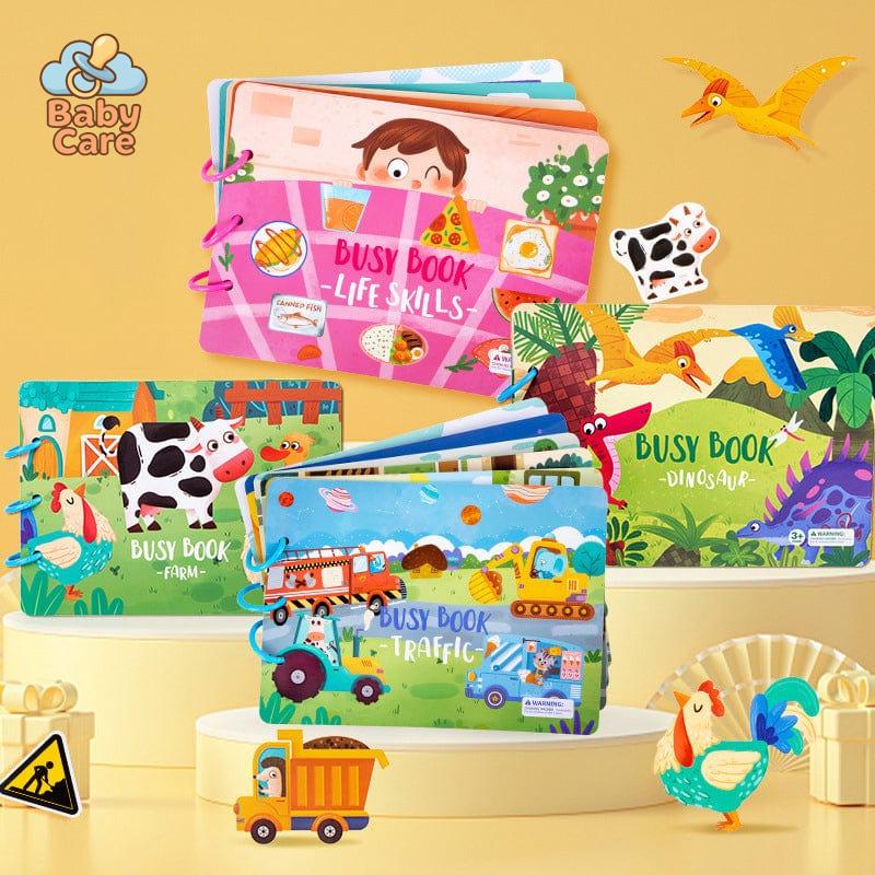 Livreactif Montessori - Livre d'histoires résistant et éducatif. - vue de profil