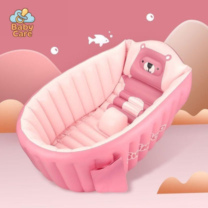 Baignoire Bébé Gonflable avec Siège - utilisation en situation