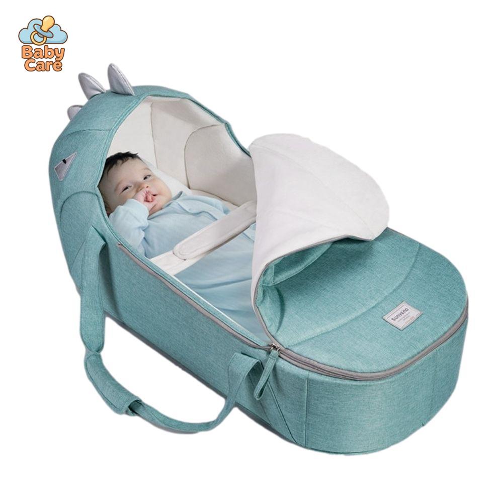 Nacelle Bébé Dinosaure avec Matelas - vue de profil