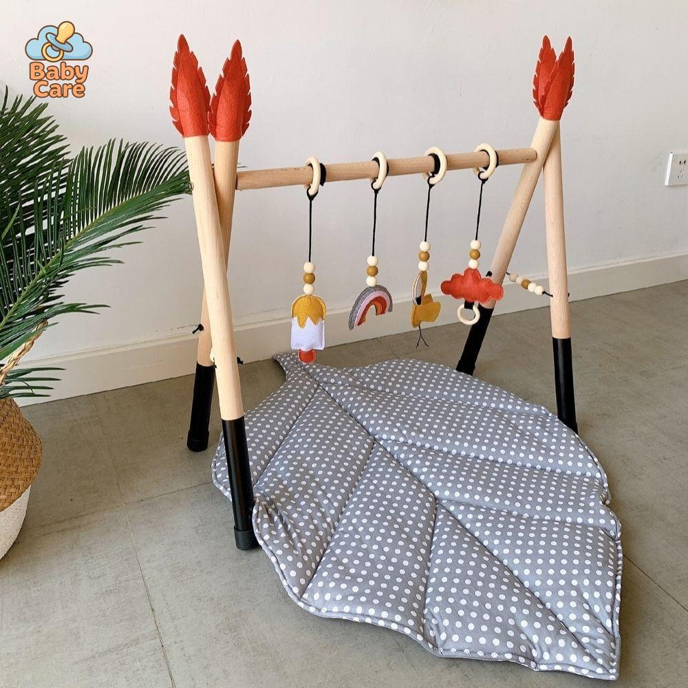 Arche d'Eveil Style Nordique en Bois - zoom sur la matière