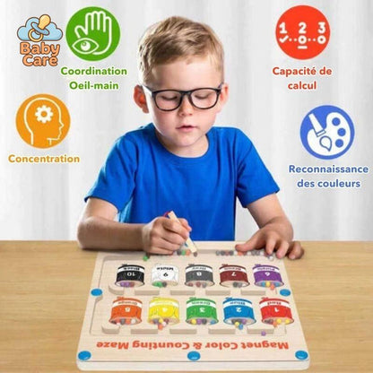 MaxiMath - Jeu de labyrinthe magnétique Montessori - détail du produit