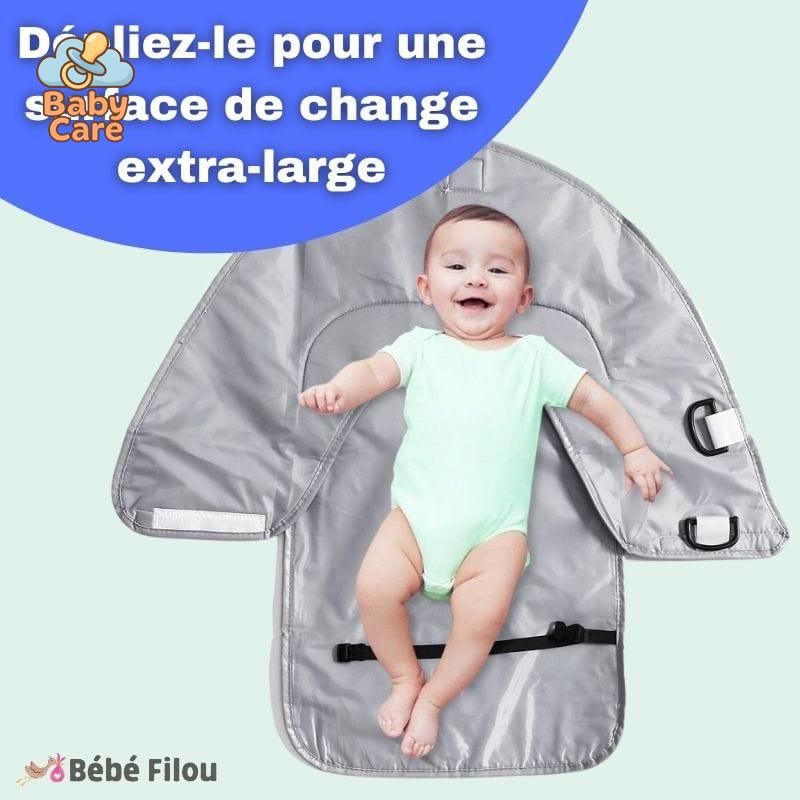 Le Lange-Facile : Tapis à Langer Nomade - zoom sur la matière