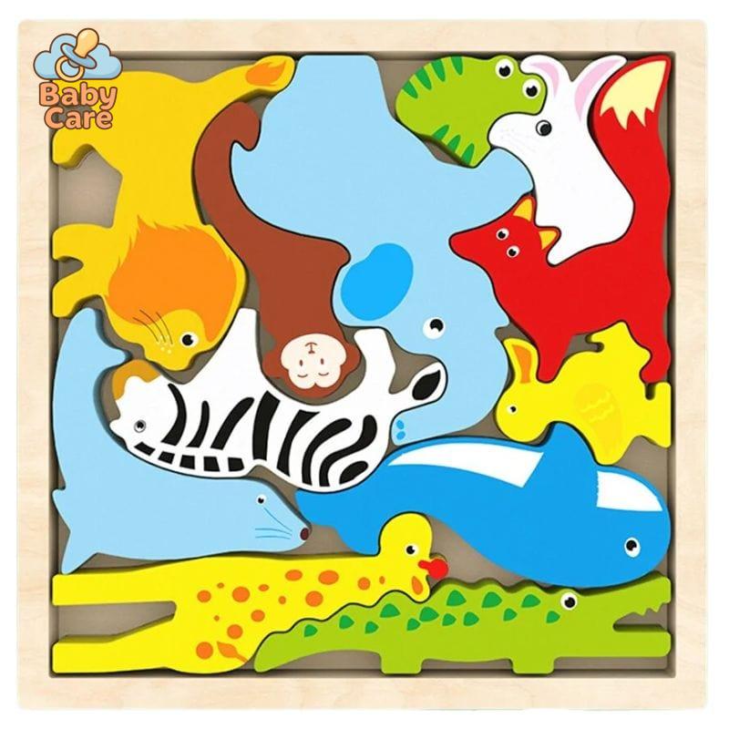 Puzzle en bois et jouets à empiler - photo 8