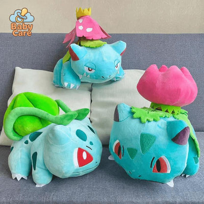 Peluche Pokemon bulbizarre evolution - vue de profil