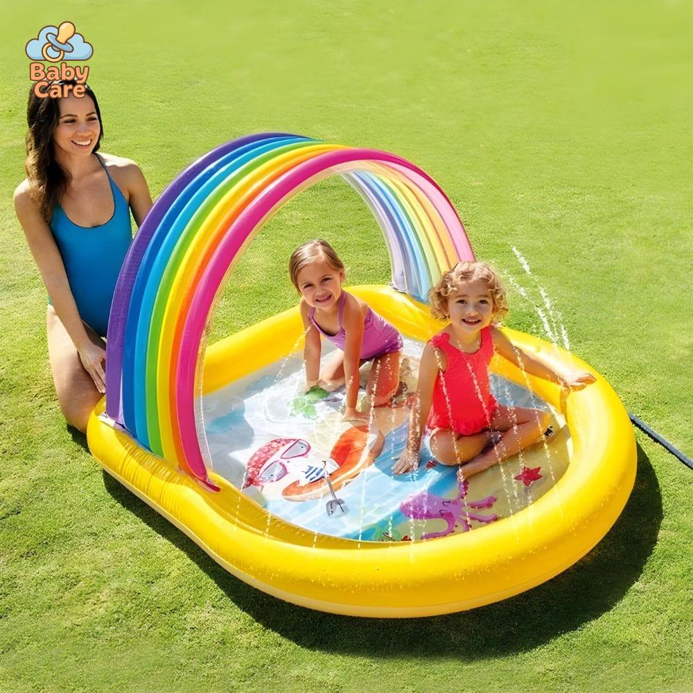 Piscine bébé gonflable avec air de jeu - détail du produit