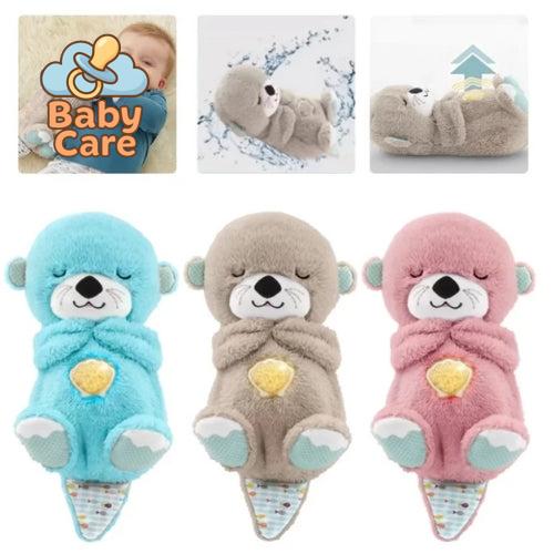 Ma Loutre Câlins Bonne nuit Peluche interactive, Doudou Loutre, Doudou qui respire, Peluche veilleuse Bébé musicale - utilisation en situation