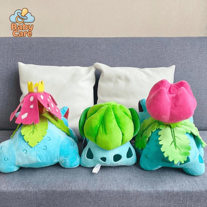 Peluche Pokemon bulbizarre evolution - zoom sur la matière