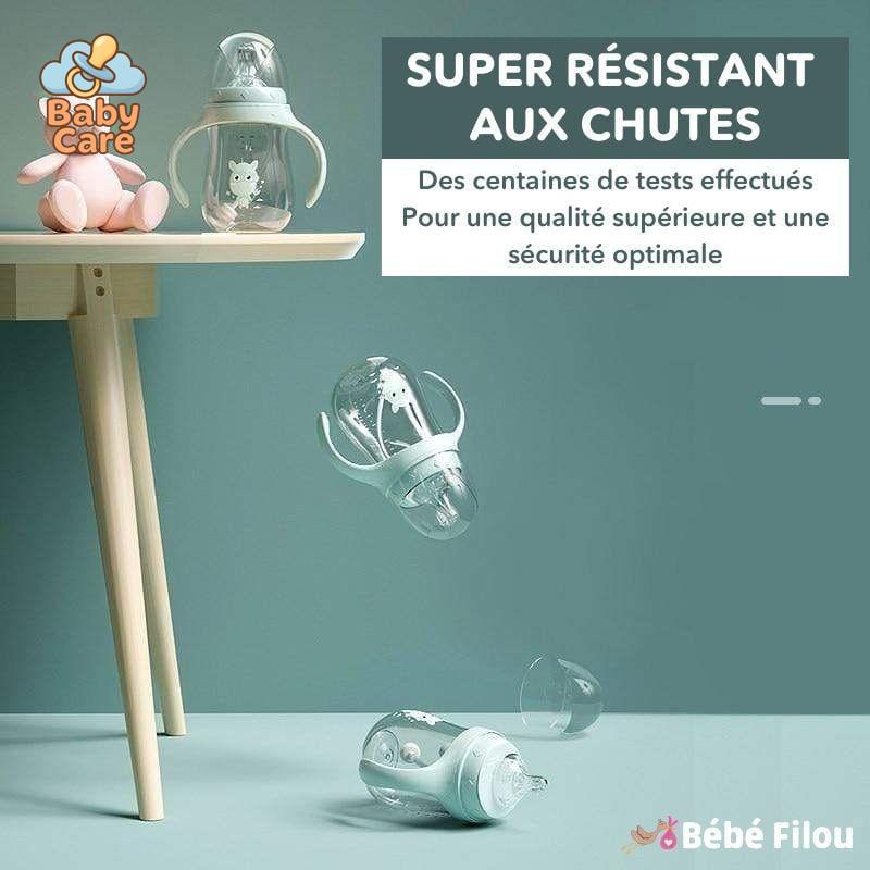 Biberon Paille 2 en 1 |  Baby Care - zoom sur la matière