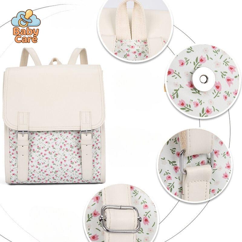 Cartable 34cm motifs à fleur - détail du produit
