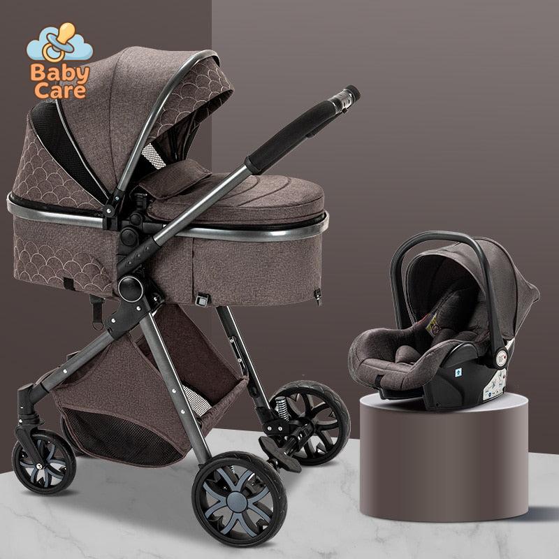 Poussette Trio 3 en 1 Royal – Poussette, Landau, Siège Auto et ses accessoires - packaging du produit