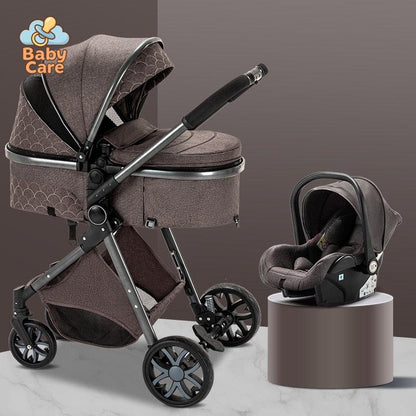 Poussette Trio 3 en 1 Royal – Poussette, Landau, Siège Auto et ses accessoires - packaging du produit