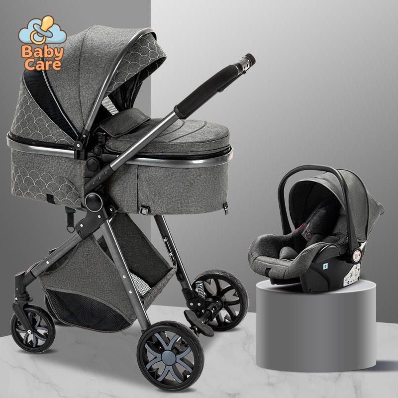 Poussette Trio 3 en 1 Royal – Poussette, Landau, Siège Auto et ses accessoires - utilisation en situation