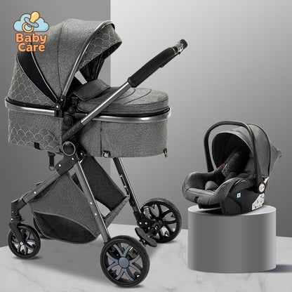 Poussette Trio 3 en 1 Royal – Poussette, Landau, Siège Auto et ses accessoires - utilisation en situation