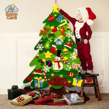 Sapin de Noël Montessori Lumineux - vue de profil