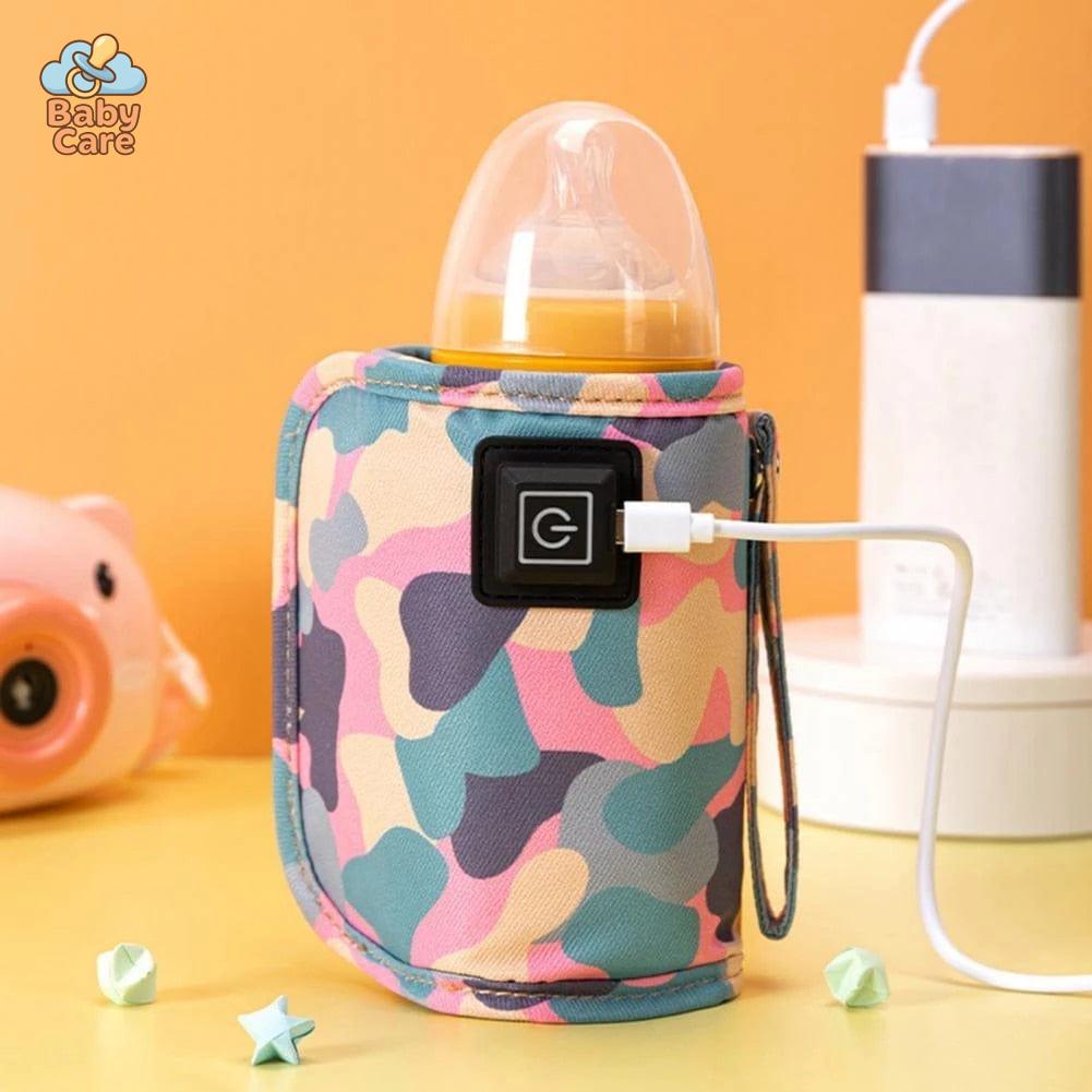 Chauffe-biberon USB Camouflage - utilisation en situation