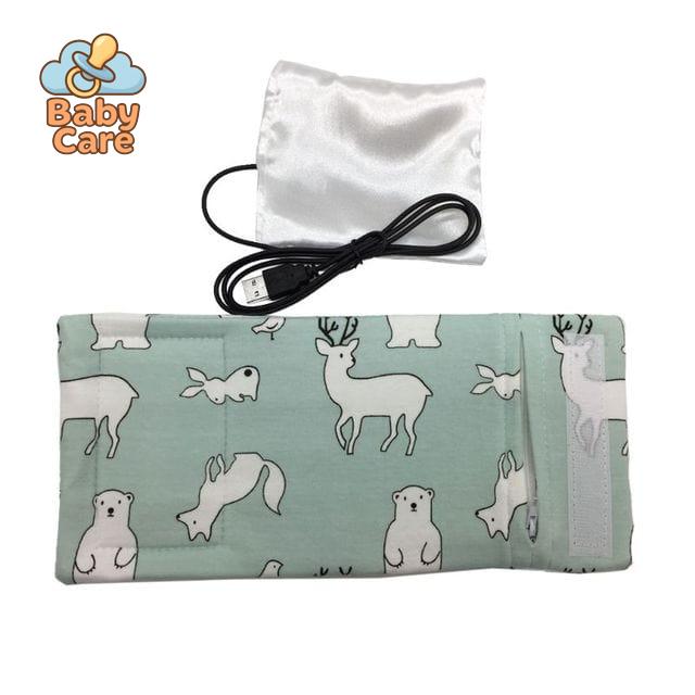 Chauffe-biberons USB avec housse de transport - photo lifestyle