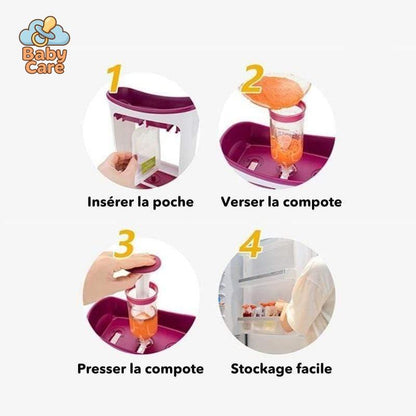 SQUEEZ'POTES - Machine à Compote Bébé |  Baby Care - zoom sur la matière