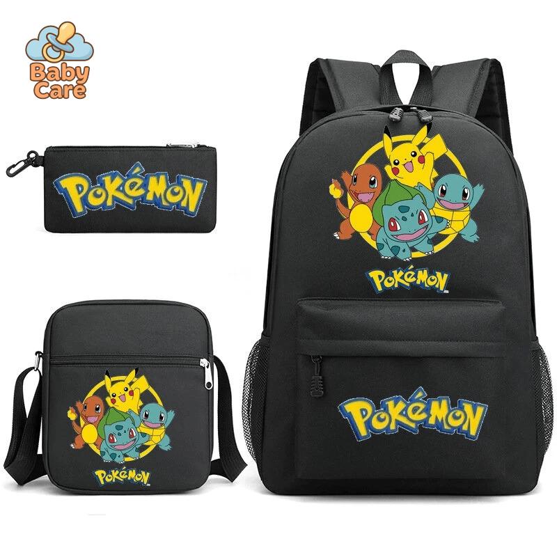 Cartable Pokemon Étanche 3 Pièces - vue de profil