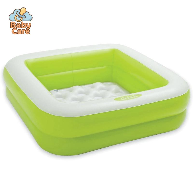 Piscine bébé et enfant gonflable carré confort - packaging du produit