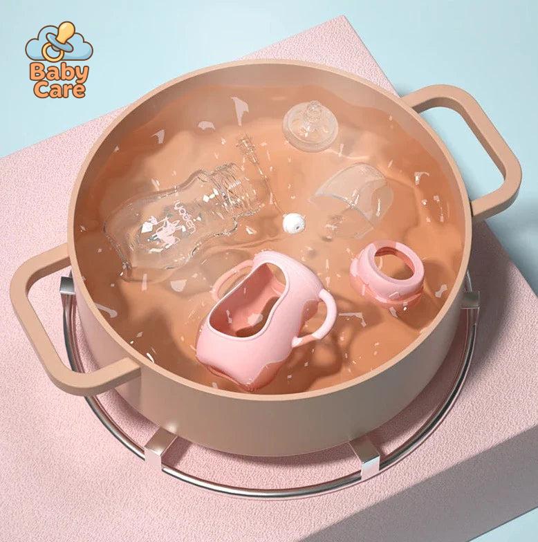 Biberon en verre protection silicone - zoom sur la matière