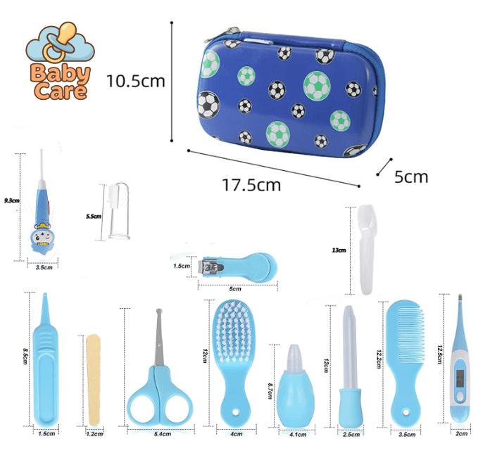 Trousse de soin bébé 24-en-1 manicure et pédicure - zoom sur la matière