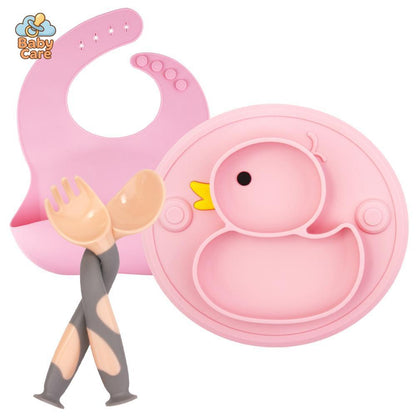 Coffret Repas Bébé en Silicone Canard |  Baby Care - photo 13