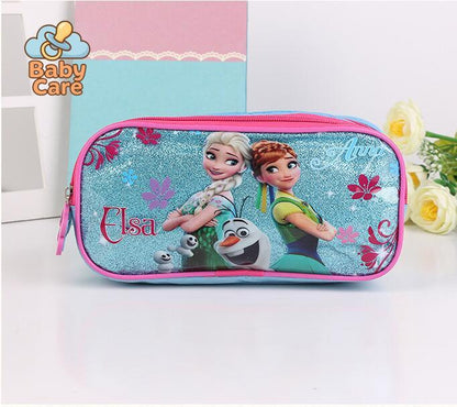 Cartable dessin animé ensemble 3 pièces - zoom sur la matière