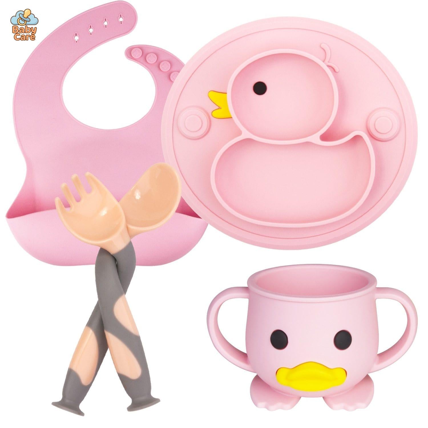 Coffret Repas Bébé en Silicone Canard |  Baby Care - photo 14