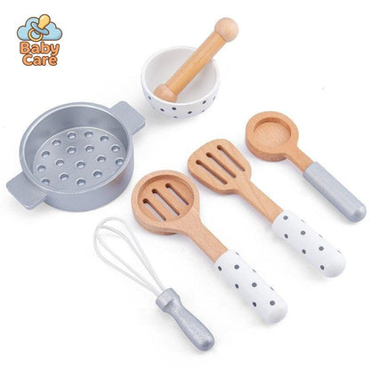 Jouet Cuisine éducative en Bois - photo lifestyle