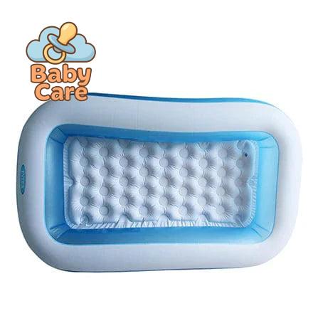 Piscine bébé gonflable rectangle à balles - utilisation en situation