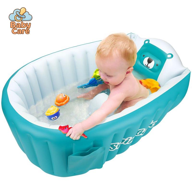 Baignoire Bébé Gonflable avec Siège - vue de profil