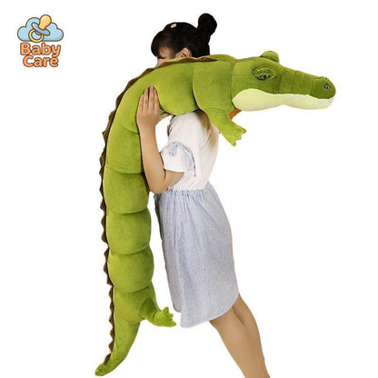 Peluche Crocodile Géante Méga Câlin - vue de profil