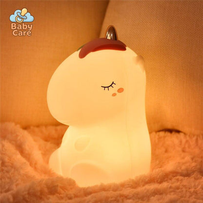 Veilleuse Licorne Silicone |  Baby Care - utilisation en situation