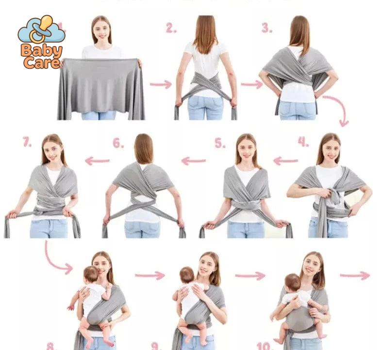 Écharpe de portage ergonomique coton - zoom sur la matière