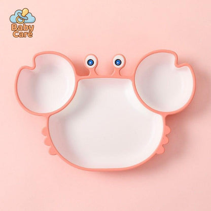 Assiette Silicone Bébé Crabe |  Baby Care - photo lifestyle