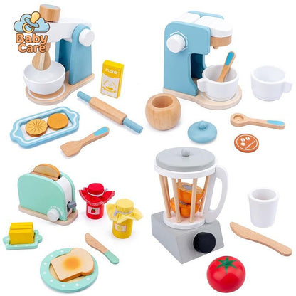 Jouet Cuisine éducative en Bois - vue de profil