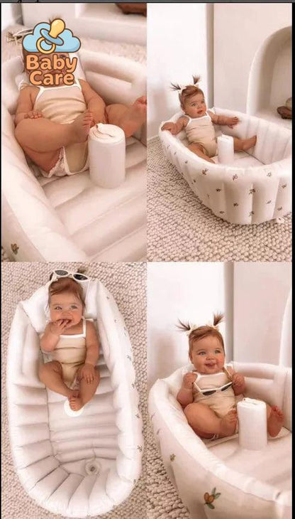 Baignoire gonflable bébé - utilisation en situation