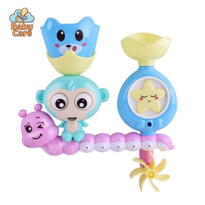 Chenille et Singe Jouet de Bain - photo lifestyle