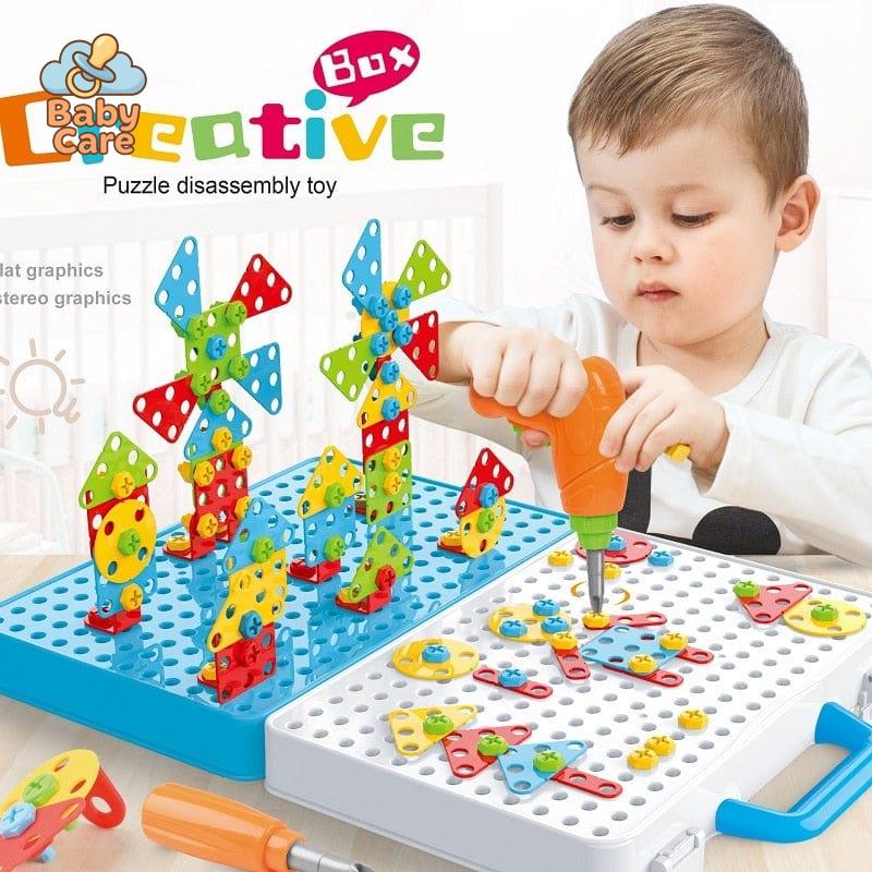 Jeu de construction électrique à visser 3D pour enfants - packaging du produit