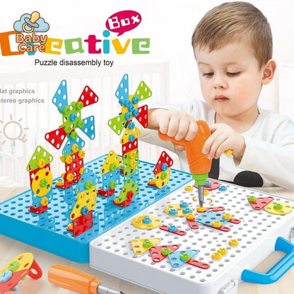 Jeu de construction électrique à visser 3D pour enfants - packaging du produit