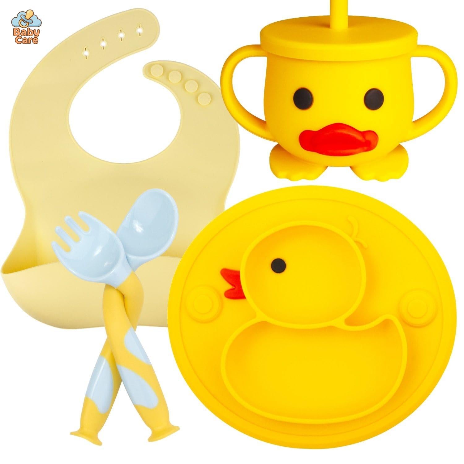 Coffret Repas Bébé en Silicone Canard |  Baby Care - photo 17
