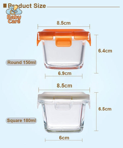 Petits pots bébé en verre (3 pièces) - détail du produit