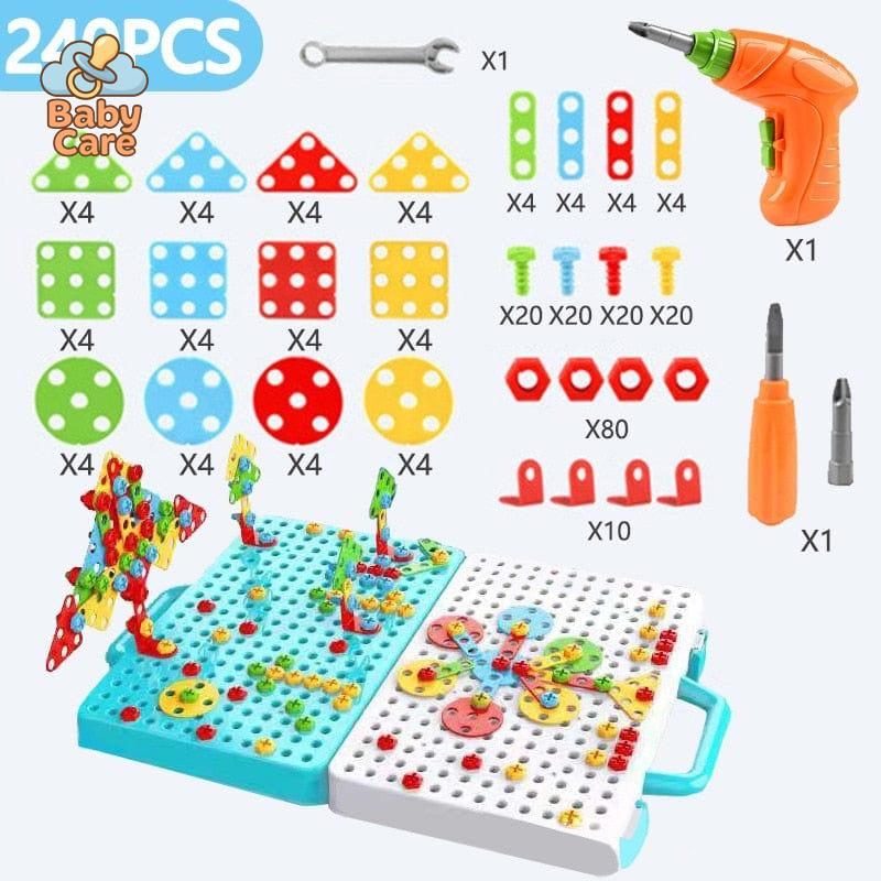 Jeu de construction électrique à visser 3D pour enfants - photo 8